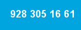 928 305 16 61 928 305 16 61